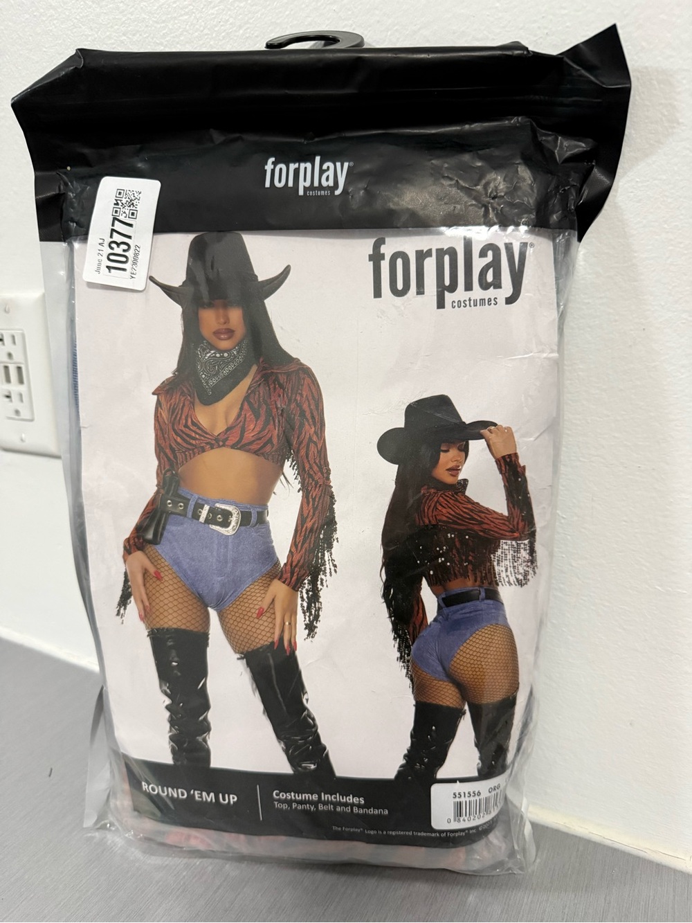 Forplay Round ’Em Up Cowgirl Costume L/XL 4-Piece NWT Halloween